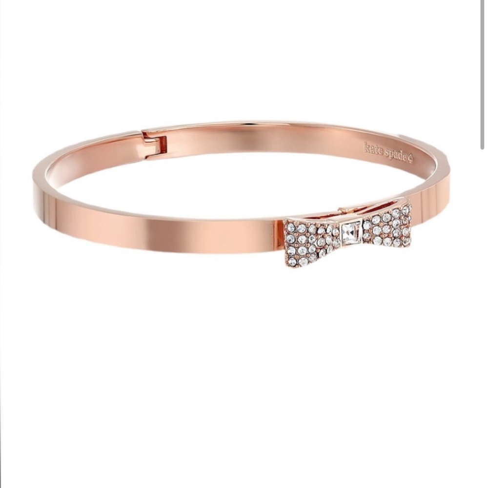 Kate Spade Ready Set Bow Bangle Bracelet (Rose Gold Tone) NWT ✨